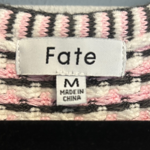 Fate Pink and Black Geometric Mini Dress - Picture 2 of 3